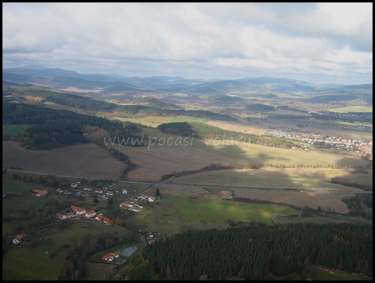 Novosedly (vlevo) a K�jov (vpravo) na �eskokrumlovsku